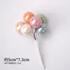 Festliche Lieferungen Macaronballons Bouquet Kuchendekoration für alles Gute zum Geburtstag Topper Hochzeitstag Cupcake Dekor