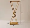 Gold Metal Flower Stand for Wedding Table Centerpiece, Party Rack, Home Decoration, Road Lead, 31 Inches High, Event