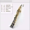 Magwete Sopran -Messing -Saxophon Saxophon BB Ni Gold Platted Saxe Top Musical Instrument Sopranino Soprillo Split Soprano