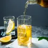 Tumblers Transparent Borosilicate Glass Cup Rectangle Single Layer Insulated Tea Juice Lead-free Milk Mug Office Water