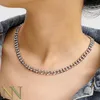 Chaînes Pièces en acier inoxydable Collier de liaison cubaine pour les hommes femmes ternisses lourde Chain de trottoir 16 18 20 22 24 poucesChains2376