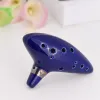 Instrument 12 Hole Ocarina Ceramic Alto C Vessel Flute Wind Musical Instrument with Song Book Neck String Neck Cord and Music Score
