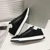 Designers Chaussures décontractées hommes baskets de luxe Brand de luxe réel forment en cuir Double fermeture à glissière