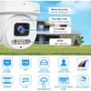 8MP MINI PTZ DOME POE IP CAMERIE avec casserole / inclinaison extérieure, 350 ° Inclinaison, 9,05x Zoom optique, vision nocturne pleine couleur, H.265, IP67, audio bidirectionnel, compatible HikVision compatible