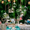 Candle Holders 10 Pcs Hanging Glass Terrarium Globe Tea Light Holder Succulents Vase Hanger For Home Wedding Party Indoor Outdoor Decor