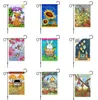 Animal Garden Flag Ostern Rabbit Eggoblessidge Print Banner DIY Yard Gartendekoration Flaggen 4732 cm YHM5289425499