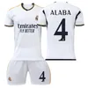 Jerseys 2324 REAL MADRID HOME Stadeium Jersey for Children and ADTS DROND DRONCER Baby Kids Clothing Childrens Outdo DH6SR