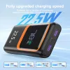 Bank QOOVI Power Bank 20000mAh External Large Battery Capacity PD 22.5W Fast Charging Portable Charger Powerbank For iPhone Xiaomi