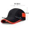 Bollmössor Summer Women Light Snapback Justerbar modebaseballmössa för män utomhussport snabbt torrt andningsvattentät solvisorhatt J240425