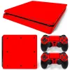 Naklejki Pure Color Design do PS4 Slim Console i kontrolerów Naklejki do PS4 Slim Skin Sticker do PS4 Slim Winyl Sticker