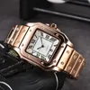 Homem Man Square Luxury Quartz Assista Cartiierr Carty Caso Movimento Sapphire Jóia Fu fivela Design de moda RESPONSA