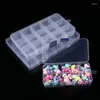 Jewelry Pouches 10grids 15grids 24grids Plastic Storage Box Compartment Adjustable Beads Boxes For Organizer Rectangle Case