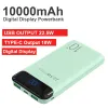 Ładowarki 20000 mAh przenośny bank zasilania zewnętrzna ładowarka baterii USB 22,5 W USB Typ C PD 20W Warbank Phone do inteligentnego telefonu komórkowego