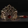 Haarclips Chinese Hanfu Crown Vintage Metal Headdress met haarspeld voor cosplay party doek matching