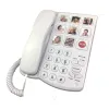 Accessories Big Button Corded Telephone with Speaker for Seniors Elderly Amplified One Button Touch Picture Landline Phone for Old People