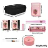 Bong Lady Reting Pink Tobacco Kit Herb Grinder Cigarettfodral Plastförvaringsrör Glas Rök rör 78mm Rolling Machine Smoke Kit