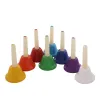 Specchi 8pcs Handbell Hand Bell 8Note Colorful Kid Children Musical Toy Percussion Strument Loud Bell Musical Learning Accessori