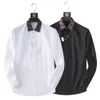 Lüks Tasarımcı Erkek Moda Erkek Gömlek Uzun Kollu İş Gündelik Marka Erkekler Polo Gömlek Bahar İnce Gömlek M-3XL ## 094220