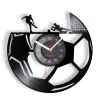 Zegar futbolowy Winyl Record Zegar ścienny do sypialni Dekor Home Clock do przodu i bramkarza Laser Cut Album muzyczny dekoracyjny zegarek ścienny