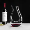 Crystal Wine Decanter Set 1500ML Splitter Oblique Mouth Personalized Creativity 15 L Red Ushaped Swan Pot 240409