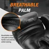 Protective Gear FIVING 10 12 14 16 oz Boxing Gloves PU Leather Muay Thai Barrel De Boxeo Free Fighting MMA Beach Bag Training Gloves 240424