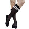 Men's Socks Solid Mesh Mens Dress Suit Knee High Circle See Through Formal Male Stocking Business Sexy Lingerie Breathable