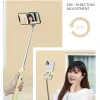 Sticks Xiaomi 360 Degree Rotable Selfie Stick Wireless Bluetooth Remote Reinforced Tripod Foldable 3 Colors Rechargeable Fill Light