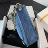 10A mirror quality luxury designer shoulder bag denim canvas stray bag 24cm chain bag women's crossbody bag with box YC413