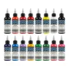 16pcs tattoo inkt fusion tattoo inks 16 kleuren ingesteld 1 oz 30 ml/fles tattoo pigmentkit voor 3D make -up schoonheid huidlichaam kunst.