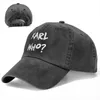 Ball Caps Vintage Karl Who Slogan Baseball Cap Unisex Style Distressed Denim Headwear Swag Outdoor Running Golf Hat