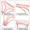 Slievi mutandine Finetoo 4pcs/set di cagne di pizzo sexy Donne Solido Colore trasparente Strutture G-string Female M-XL biancheria intima morbida di lingerie traspirante Y240425