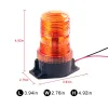 Lampindikator High Dome Amber LED -blinkande lampbilbilar Roterande strobe Signal Varningslampor Rullande Emergency Flexibel