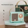 IVLH Przenośne głośniki retro Bluetooth głośnik HM11 Klasyczny odtwarzacz muzyki retro dźwięk stereo przenośna dekoracja mini głośniki podróży odtwarzacz muzyki D240425