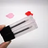 Opslagflessen 1 st 7 ml mat lipglossfles met zwarte dop lege vierkante buis draagbare DIY lipgloss pakkingcontainer