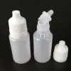 Botellas 100pcs 10 ml botella de plástico botella vacío ojo apretable líquido aceite esencial biber botella recipientes recargadores pequeños recipientes
