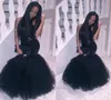 Black Girl 2K19 Vestidos de graduación Halter Neck Sequins Topped Mermaid Dubai Fiesta Fiesta Fiest Farty Gowns Cheap 2019 Party Gowns8454426