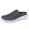 Sapatos casuais Summer Mesh Slippers Men Mula Comfort Slip-On Sneakers Sneakers Outdoor Peso Meia Moda Grande Tamanho Grande 48