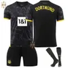 Futebol Men's Tracksuits 2324 Dortmund Away 11 Royce Jersey 9 Ale 22 Bellingham Sports Set