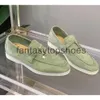 Loro Piano LP chaussures robes chaussures British Style British Casual Womens Mandis Velvet Low Top Summer Walk Mens Flats 35-46 EA09