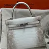 Designer Himalayan Style Dames Handtas 7a Crocodile Leather Singapore Xinglong Original Leather Inner Seam 25llr2