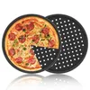 2024 Panna da pizza con buchi in acciaio in acciaio per perforazione per perforazione rotonda pizza crosta crosta crosta bombardiere Accessori di cottura1.Per pizza croccante