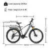 Bisiklet Yeni Rilchorn Ebike Orta Motor 500W 29inch Elektrikli Bisiklet Alüminyum Alaşım Tam Süspansiyon Ebike 48V 15AH Pil Elektrikli Bisiklet