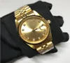 Automatisk Asien 2813 Luxury Watches Yellow Gold Men Women Datejust 36mm Sweepines Glide Smooth Second Hand Luminous Needles A8482731