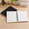 Creative Simple Kraft Paper Material Double Coil Ring Spiral Notebook Sketchbook Diary for Drawing Painting.