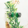 Studörhängen 1 par mode klassisk imitation juvel naturlig jade