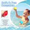 Sonnenbrille Wasserspielzeug schnell Füllung Wasserballons 6-Pack-Wiederverwendungswasserball Sonnenbrille Ballon für Sommerspaß für Kinder 240416