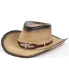 Chapéus de aba larga chapéus chapéus west cowboy fedoras chapéu para chapéus de homem para mulheres cinturões fedora jazz cáps