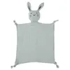 Dekens Swaddling Baby Beveiliging Deken Zachts Sweede Sweet handdoek Soft Cotton Muslin Bib Rabbit Doll Dropshipping