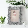 Frame Photo Frame Picture Frames Tabletop Vintage Resin Holder European Decorative Glass Panel Ornate Stand Wall Home