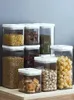 Alimentos recipientes de armazenamento de economias de alimentos cozinha e organização caixas de alimentos lacrados em massa Organizador de plástico ordens h240425